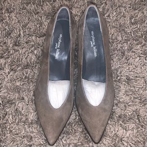 Stephane Kelian Paris Suede Wedges